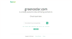 Desktop Screenshot of greencedar.com