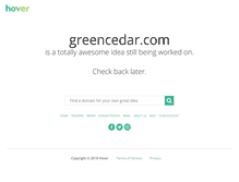 Tablet Screenshot of greencedar.com